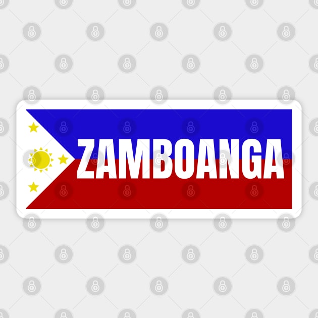 Zamboanga City in Philippines Flag Sticker by aybe7elf